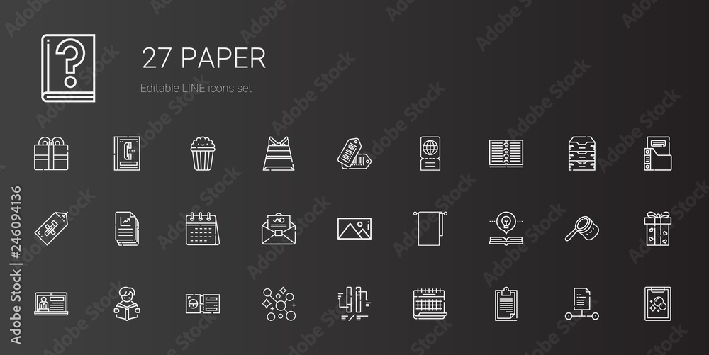 paper icons set paper icons set