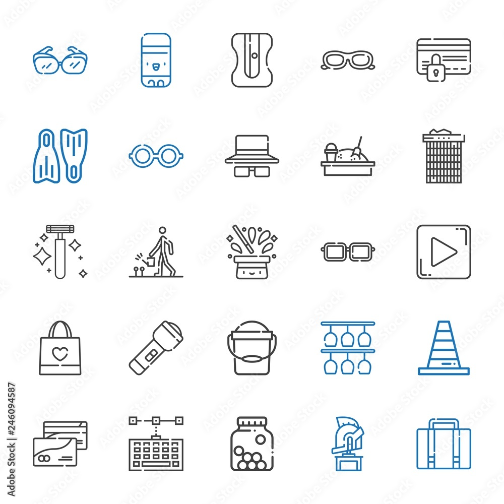 plastic icons set plastic icons set