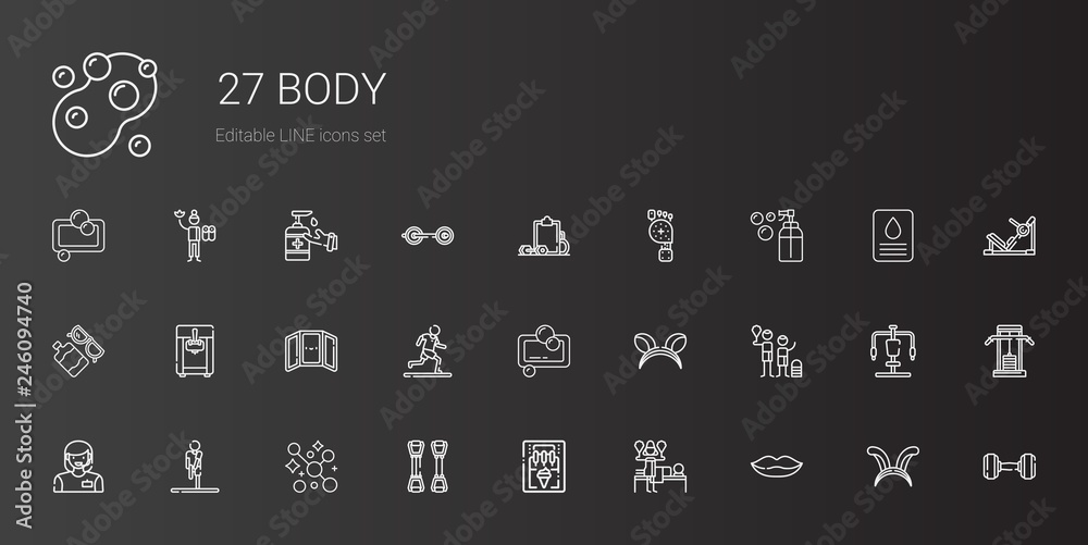 body icons set body icons set