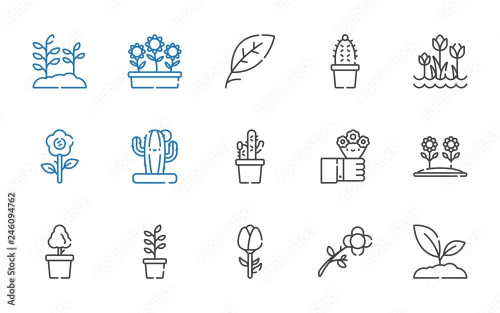 flora icons set flora icons set