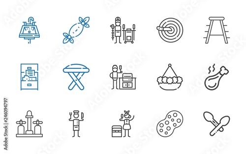 kitchen icons set