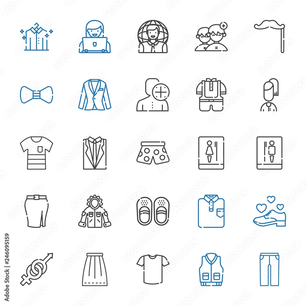 Fototapeta premium men icons set