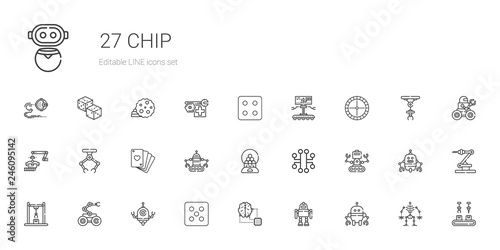 chip icons set