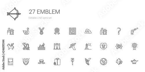 emblem icons set
