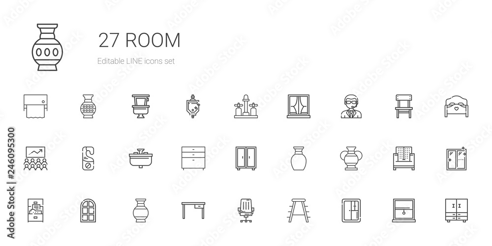 room icons set room icons set