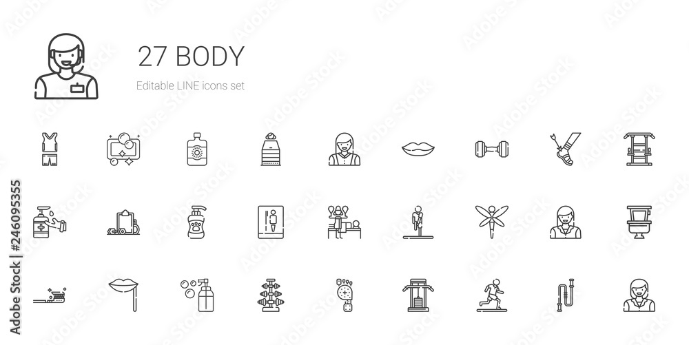 body icons set