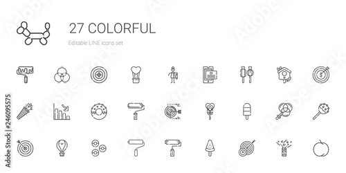 colorful icons set