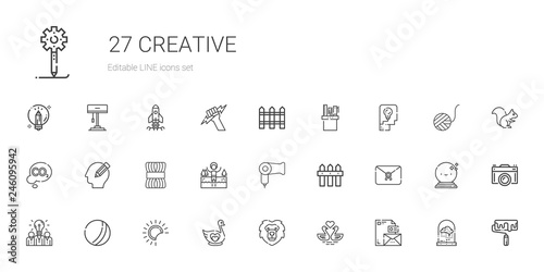 creative icons set