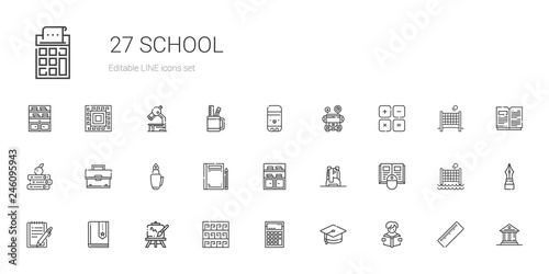 school icons set © NinjaStudio
