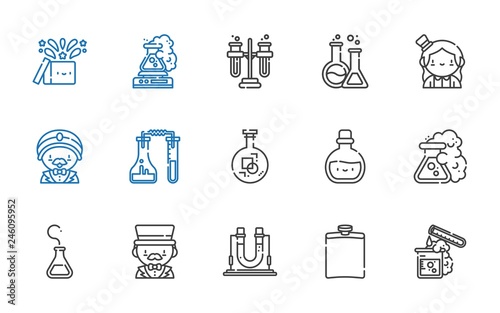 flask icons set
