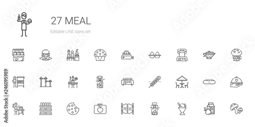 meal icons set photo