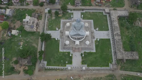 Dhyana Buddha Statue is a huge statue of Buddha installed in Amaravathi in Andhra Pradesh photo