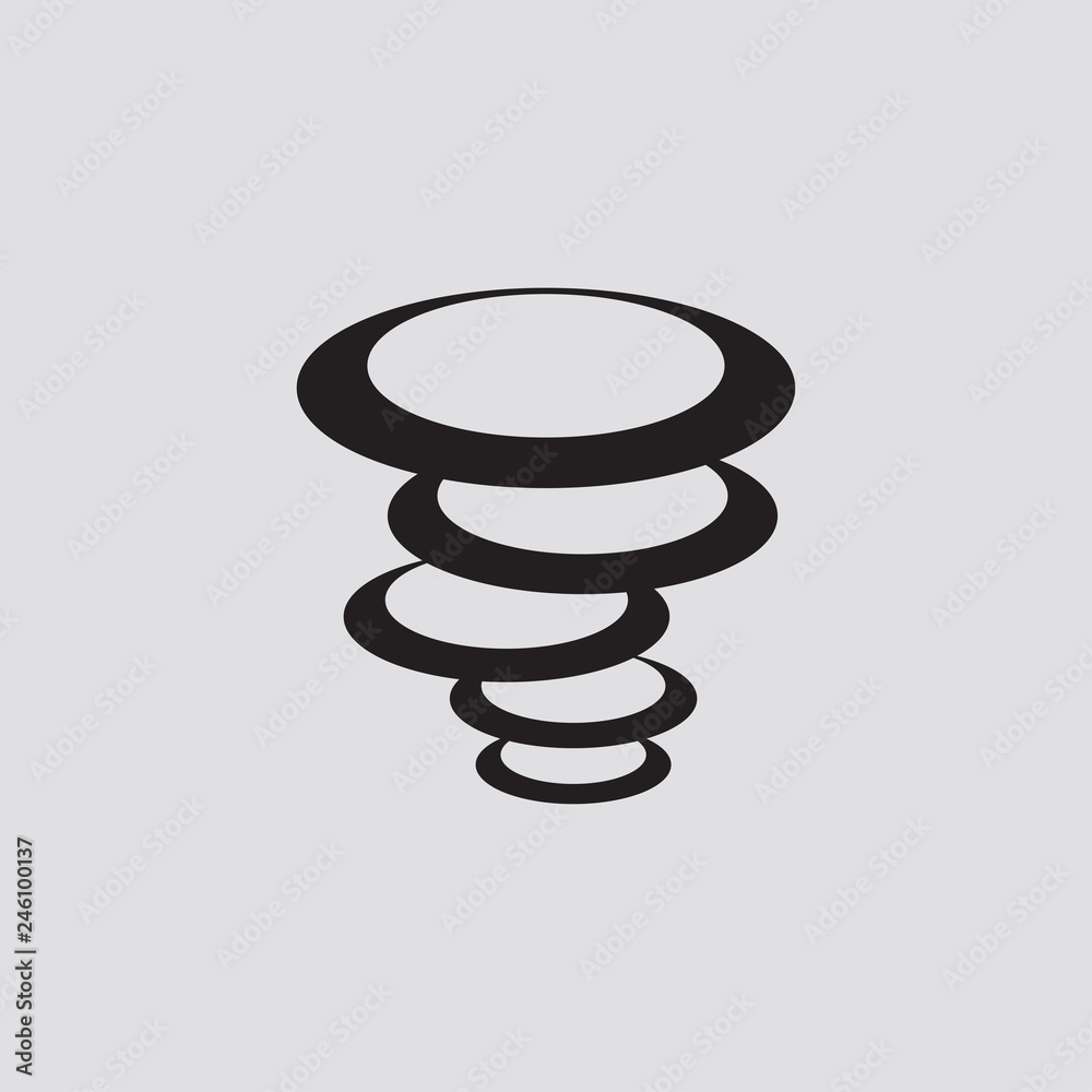 Tornado icon.Vector illustration. Tornado icon.Vector illustration.