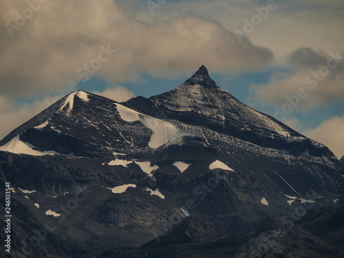 barren mountain peak in patagonia