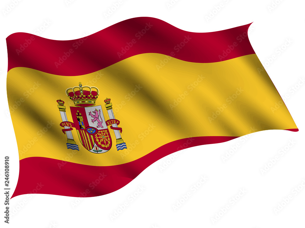 Fototapeta premium スペイン 国 旗 アイコン