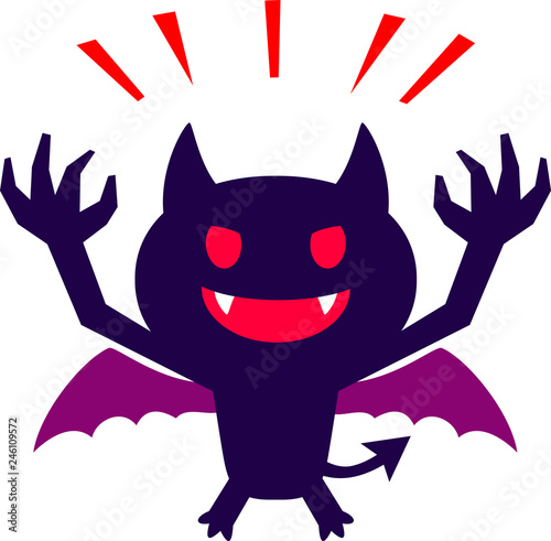 かわいい悪魔のキャラクター