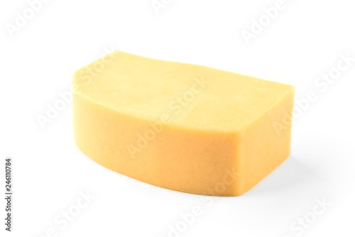 Cheese isolated on white background.