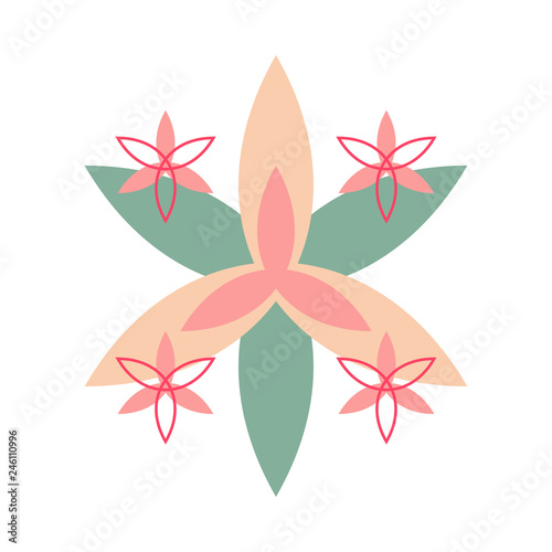 Abstract Floral Vector Decoration