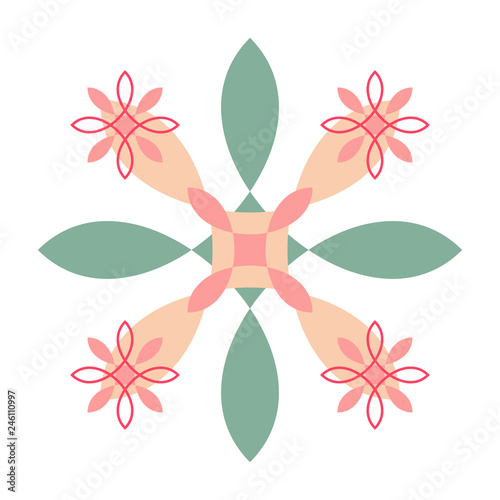 Abstract Floral Vector Decoration