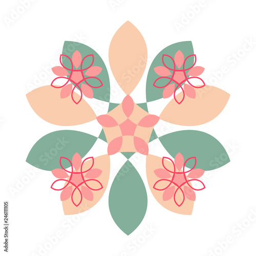 Abstract Floral Vector Decoration