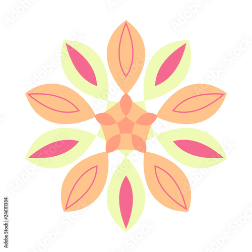 Abstract Floral Vector Decoration