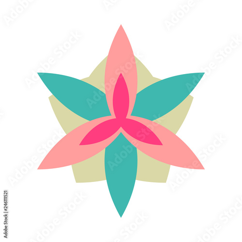 Abstract Floral Vector Decoration