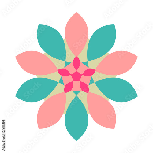 Abstract Floral Vector Decoration