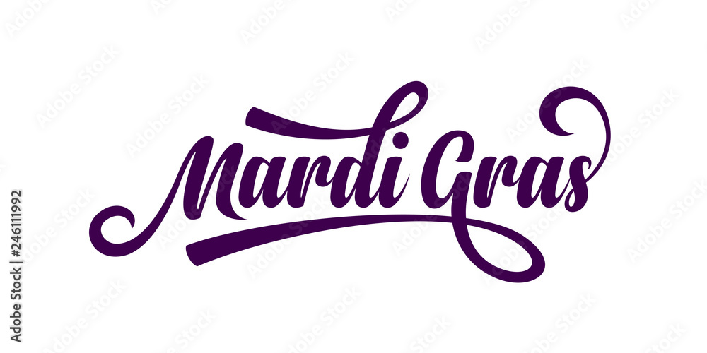 Obraz premium Mardi Gras text