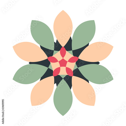 Abstract Floral Vector Decoration
