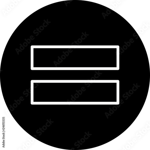 Equal To Vector Icon