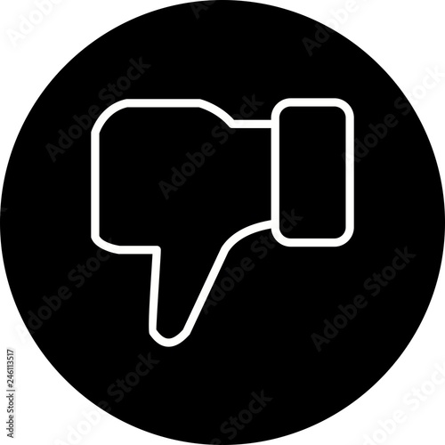 Dislike Vector Icon photo