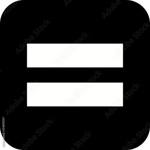 Equal To Vector Icon