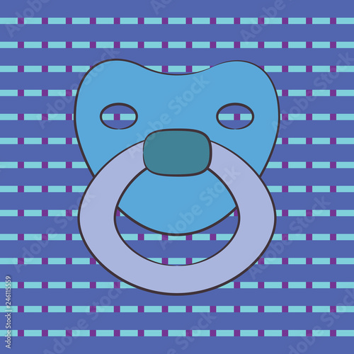 baby dummy. vector illustration