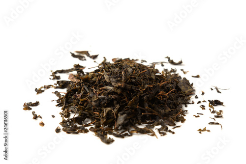 Dried Ivan tea isolated on white background.