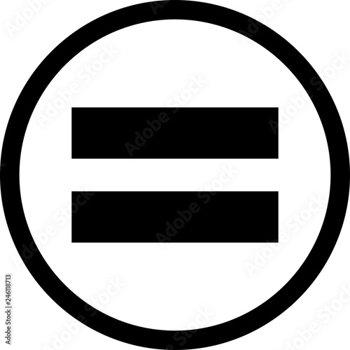 Equal To Vector Icon