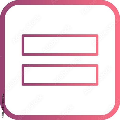 Equal To Vector Icon
