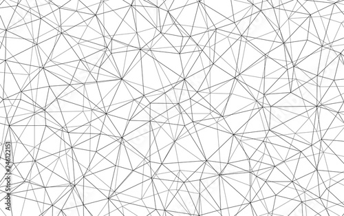 Gray and white geometric background with low poly triangle shapes design