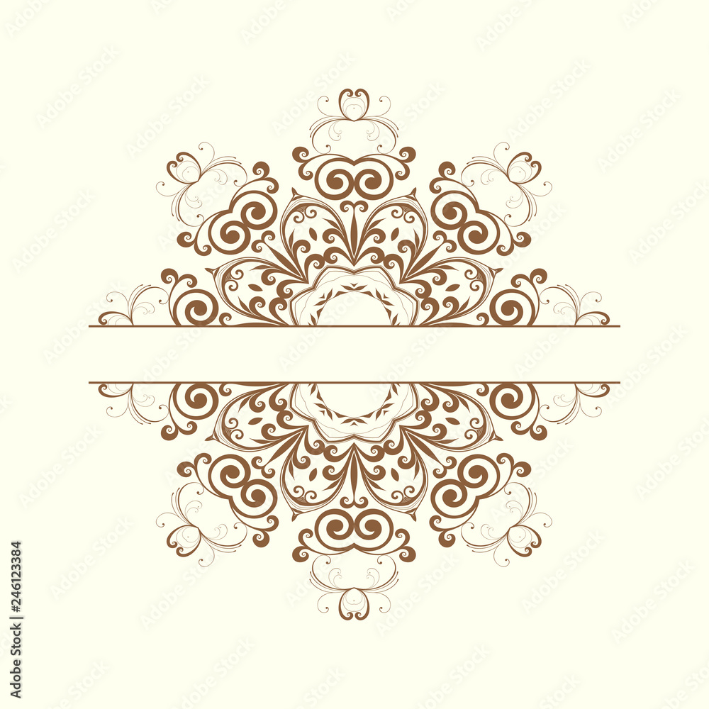 Calligraphic design element. Elements for page decoration Calligraphic design element. Elements for page decoration