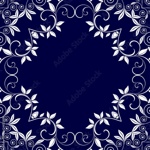 Seamless floral wallpaper pattern. Floral ornament on background. Contemporary pattern