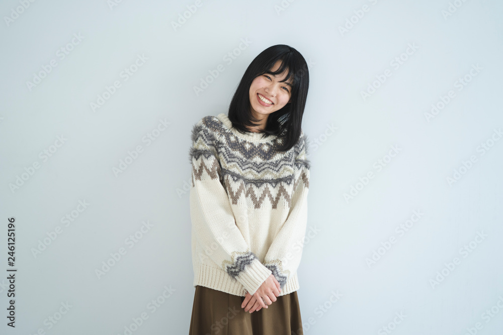 Naklejka premium 女性