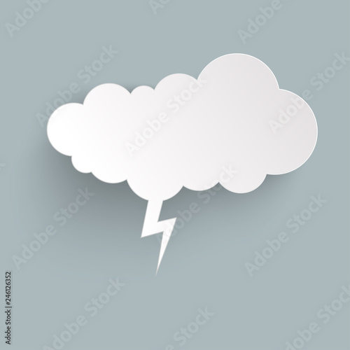 sticker speech bubble with shadow