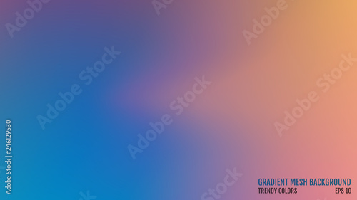Modern background. Colors transition concept. Gradient mesh. Abstract Cover. Trendy colored Surface. Elegant pattern. Vector illustration.