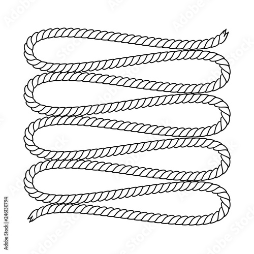 Black and white tangled twi...