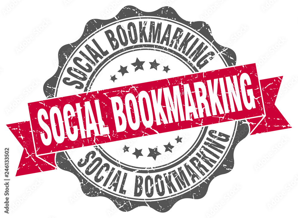 Obraz premium social bookmarking stamp. sign. seal