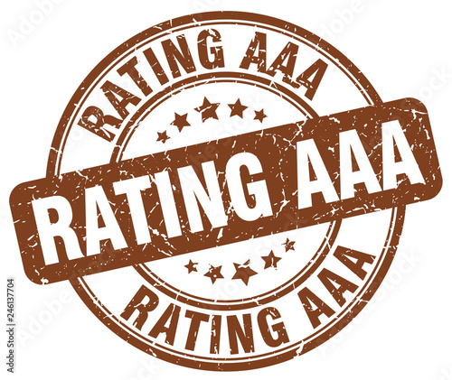 rating aaa brown grunge round vintage rubber stamp