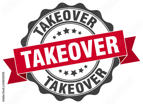 takeover stamp. sign. seal