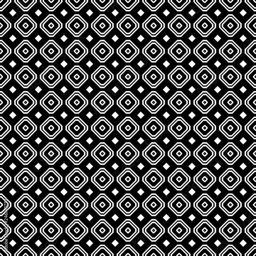Geometric seamless pattern. Black and white color. Vector illistration