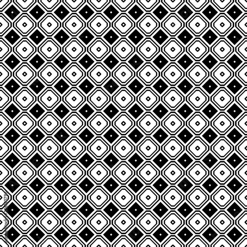 Geometric seamless pattern. Black and white color. Vector illistration