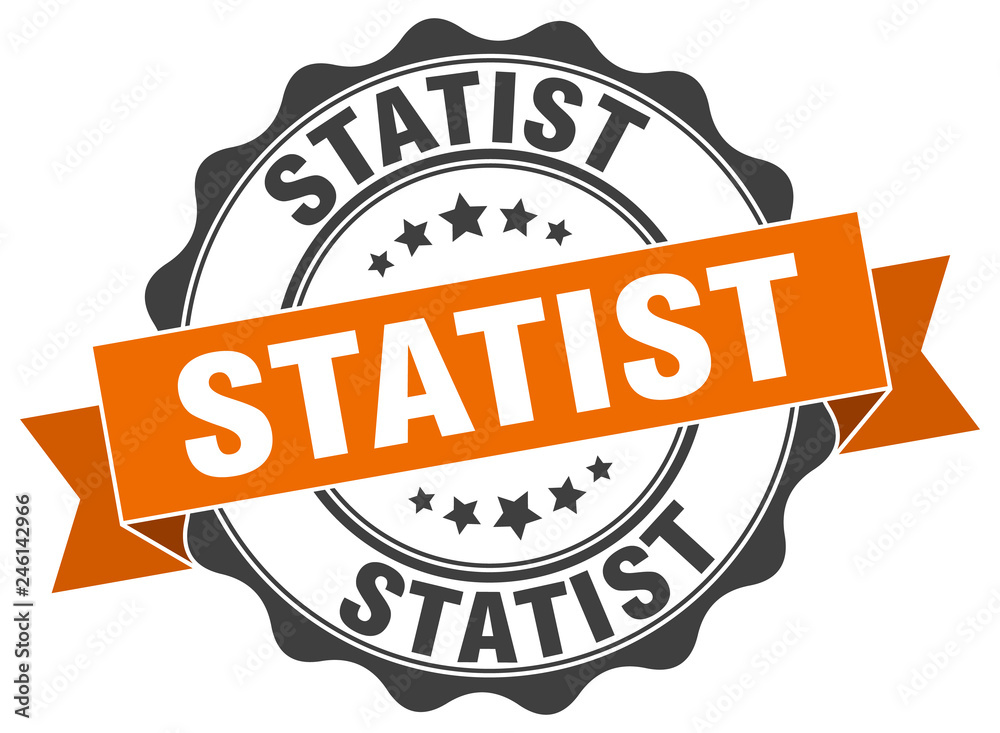 Obraz premium statist stamp. sign. seal