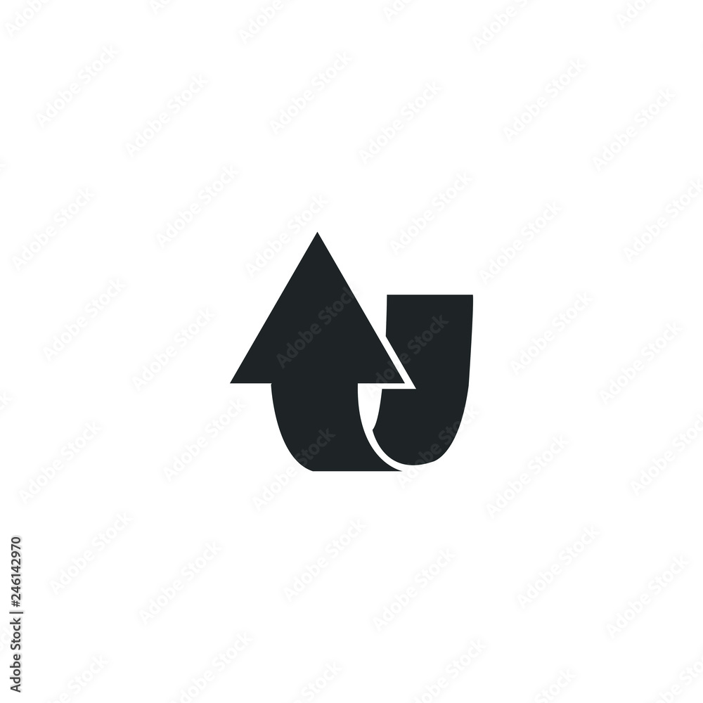 Simple black icon on white background. Repeat icon. Vector illustration web design element. Simple black icon on white background. Repeat icon. Vector illustration web design element.